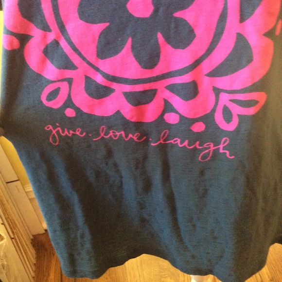 Natural Life NWT Short Sleeve Teal/Pink Tee  XXXL - Picture 2 of 7